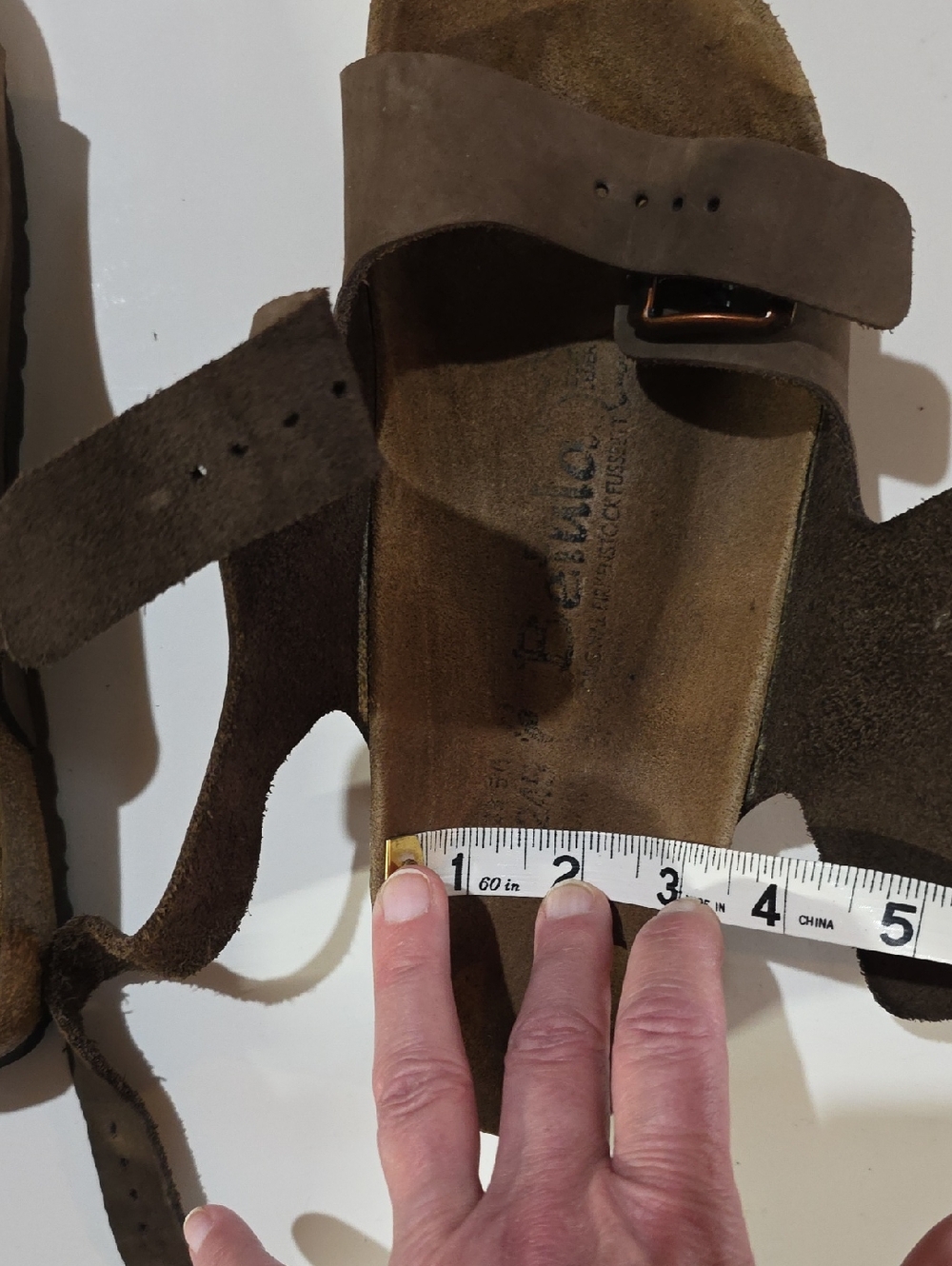 Birkenstock Betula Brown Milano Sandals Size EU 38(7-7.5) Antique Bronze Buckles - Picture 15 of 16